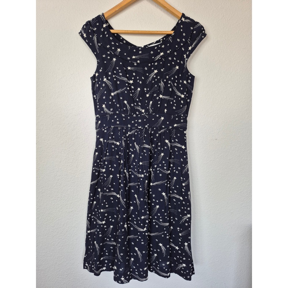 Emily and Fin Shooting Star Celestial Print Fit&Flare Dress Size Medium